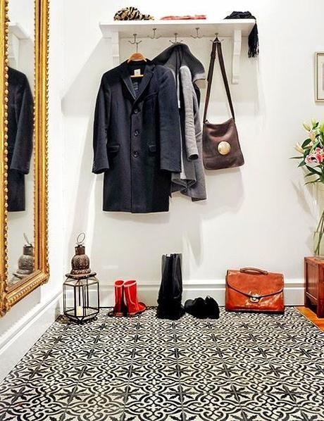 inspiration board | patterned tile floor