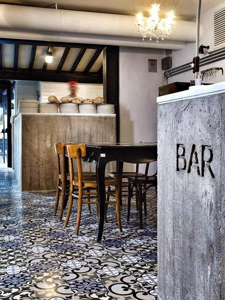 inspiration board | patterned tile floor