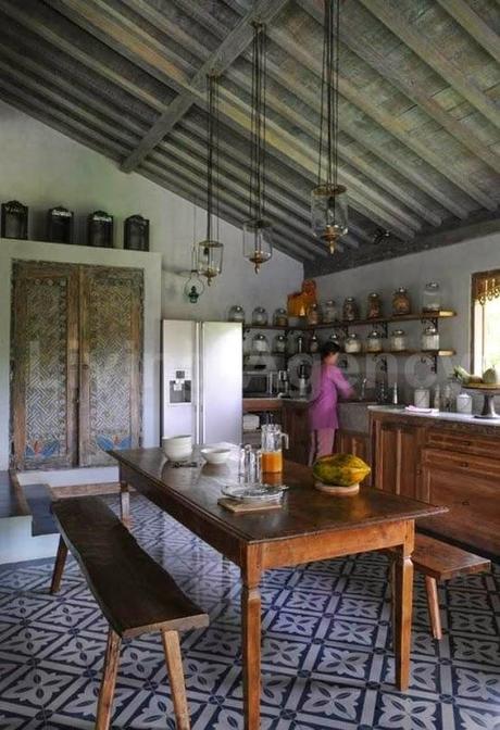 inspiration board | patterned tile floor