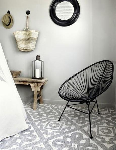 inspiration board | patterned tile floor