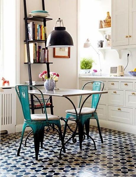 inspiration board | patterned tile floor