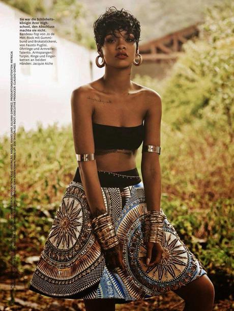 Rihanna For Glamour Magazine, Germany, July 2014