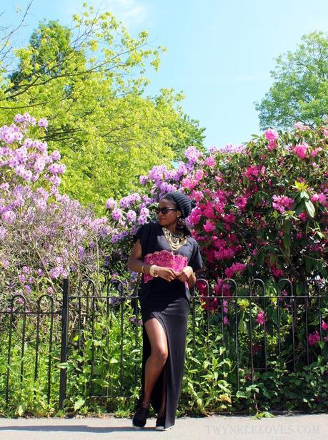 Today I'm Wearing: Black + Pink Lace