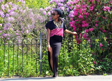 Today I'm Wearing: Black + Pink Lace