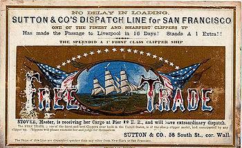 Free Trade clipper ship