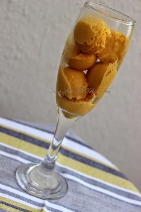 Mango and Passion Fruit Ice Cream