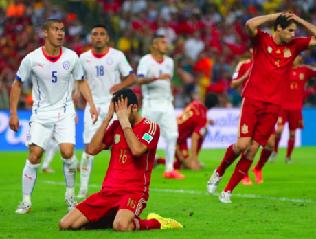 Spain Knocked Out of 2014 World Cup by Chile