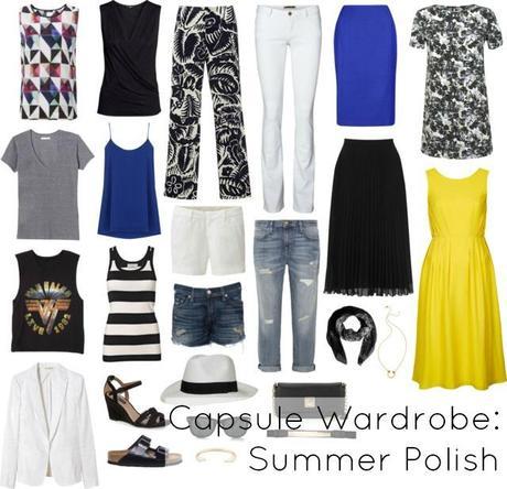 capsule wardrobe - summer polish
