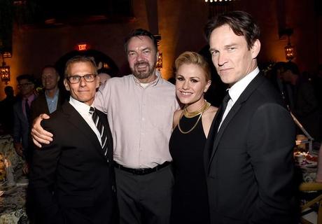 Alan Ball Stephen Moyer Michael Lombardo and Anna Paquin True Blood Season 7 Premiere Afterparty Michael Buckner Getty Images