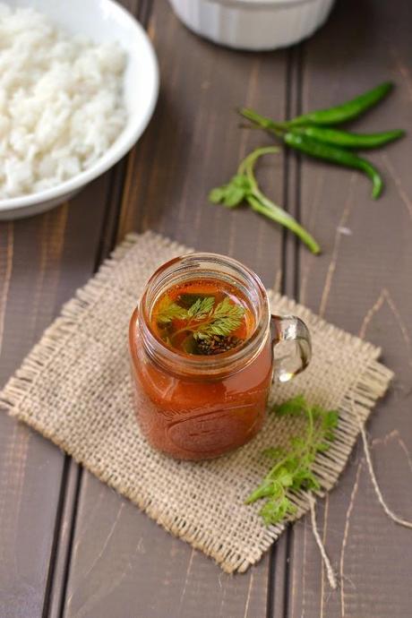 Tomato Rasam using Pomi Chopped Tomatoes