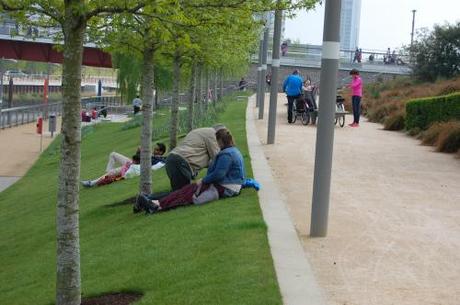 Queen Elizabeth Olympic Park, Stratford, London - Inclined Lawn