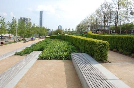 Queen Elizabeth Olympic Park, Stratford, London - Landings and Planting