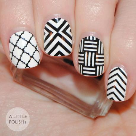 The Nail Challenge Collaborative Presents - Black & White - Week 4