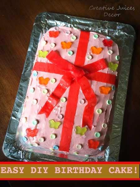 Easy Do It Yourself Frosted Birthday Cake Ideas