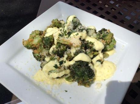 Crispy Broccoli with Grana Padano, pepperoncini aioli.