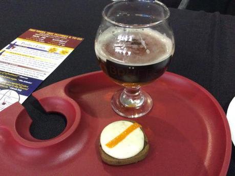 Crazy Mountain Amber Ale and Red Camper's Spiced Dark Chocolate Chip Cookies with Anise Orange Cream