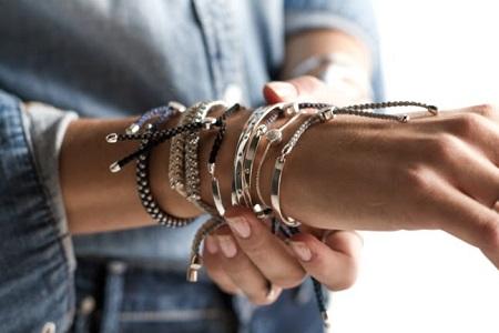 Monica Vinader how to stack your bracelets