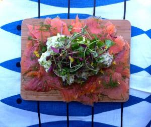 Herbed New Potatoes with Gravlax