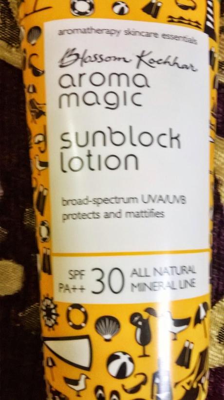 aroma magic sunblock lotion review