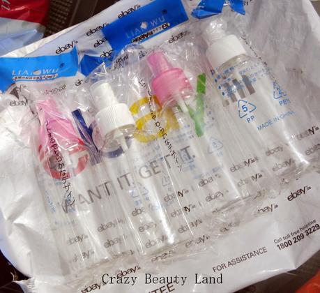 Empty Plastic Spray Bottles from eBay India- Really Cheap, yet Chic