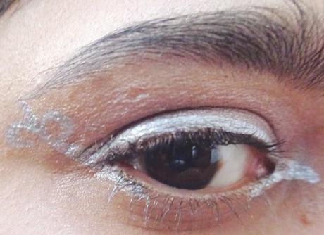 A novelty eyeliner look I tried this weekend...