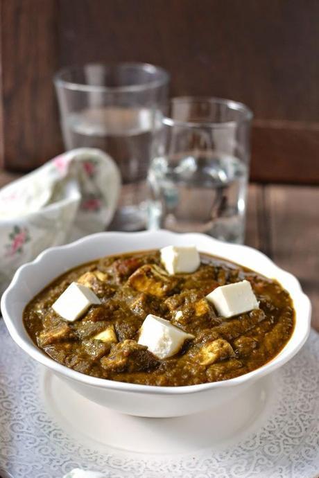 Palak Paneer (Curried Spinach & Cottage Cheese)