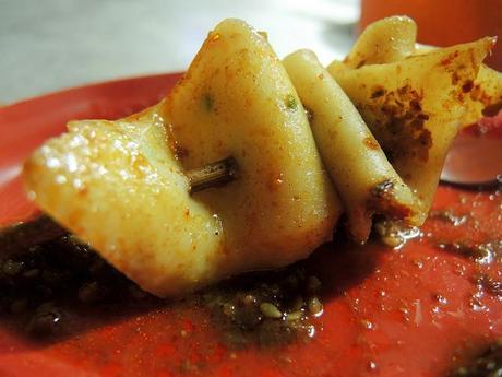 Top 5 Must Try Food in Malacca Ban Lee Siang Satay Celup after cooking in satay sauce