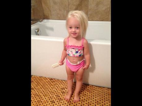 Visions of heaven This happened while Momma was in heaven with her baby brother. Rhema dressed her. I'm impressed , but mostly by her hair.