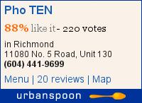 Pho TEN on Urbanspoon