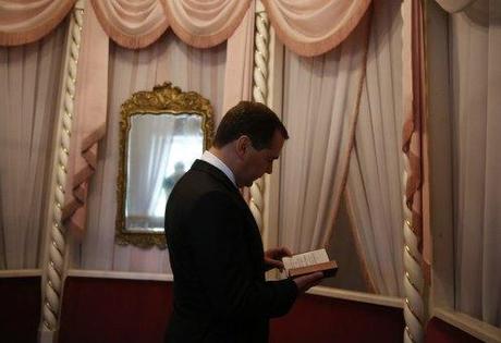 Prime Minister Medvedev enjoys Derzhavin's prose.