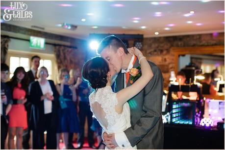 Bride & grooms first dance at Yorkshire wedding