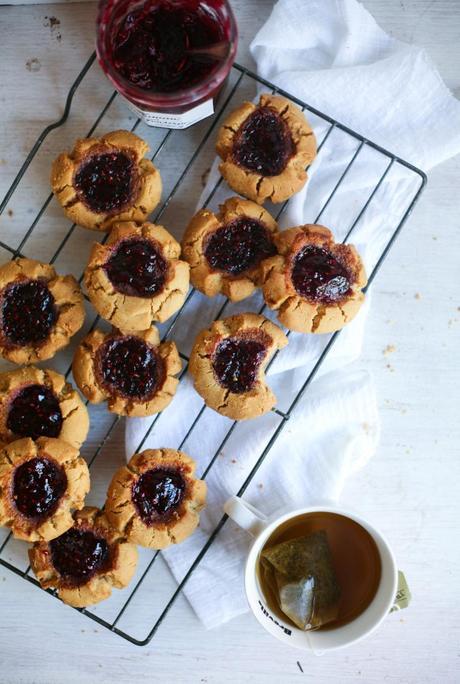 Peanut Butter Jelly Drop Biscuits