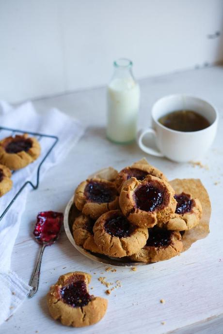 Peanut Butter Jelly Drop Biscuits