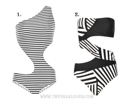 Style Vs Steal: The Striped Side Cut Out Swimsuit