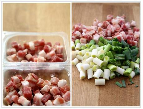 pancetta and leeks