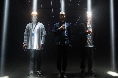 Hukaos artists Karl William, Louis Rustum, Tais just beamed into the show.