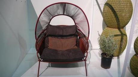 Modern chair made of steel 