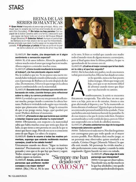Amaia Salamanca For Glamour Magazine, Spain, July 2014