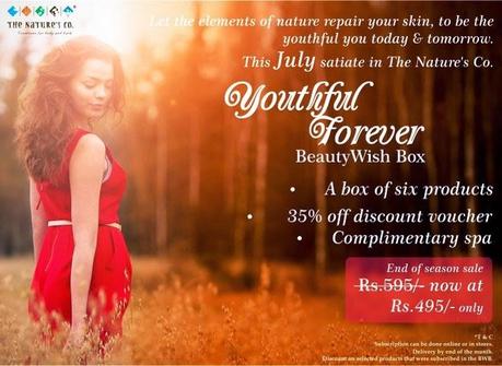 The Nature’s Co. July special “Youthful Forever” BeautyWish Box