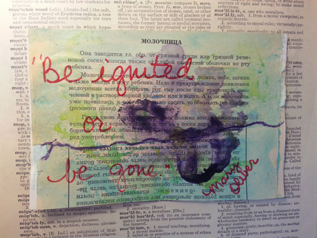 This is my ICAD version of the Mary Oliver Quote. I love the Vintage Book Page, the ink... even the sharpie writing. What do you think?