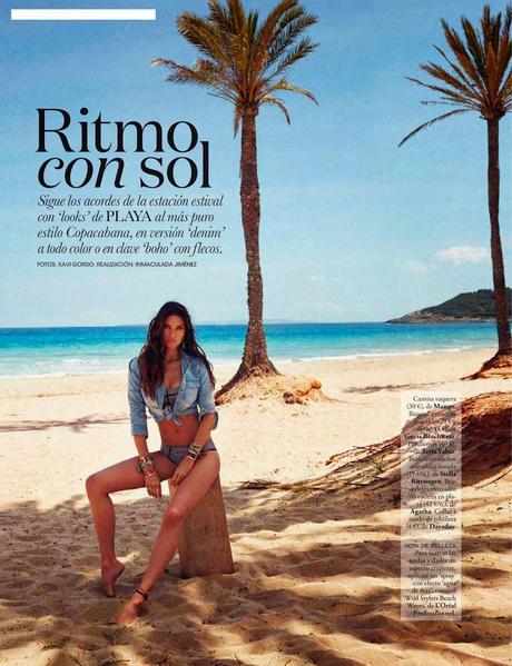 Nadejda Savcova for Elle Magazine, Spain, July 2014