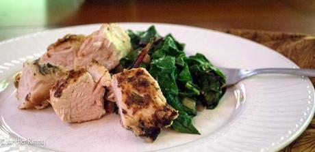 Turkey Breast Tenderloin with Garlicky Chard