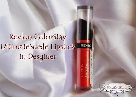 Revlon Corstay Ultimate Suede Lipstick in Designer Review,Swatches LOTD & Bloopers