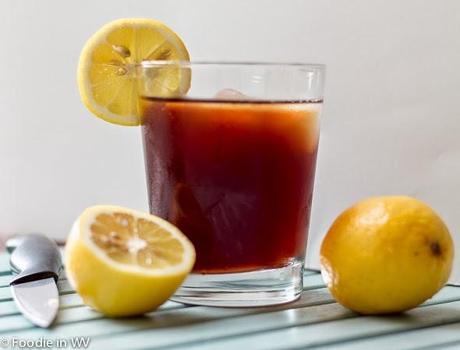 Homemade Iced Sweet Mint Tea