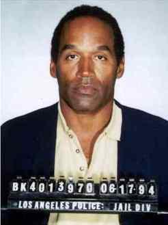 OJ Simpson mug shot