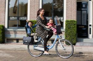 dutch woman on bike