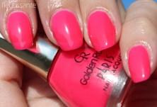 Summer Neon Pink Nails with GOLDEN ROSE Paris #92 and #248 Nail Polishes (Swatches)