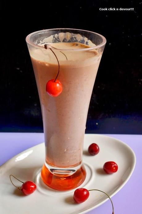 Cherry chocolate smoothie recipe | how to make cherry chocolate smoothie