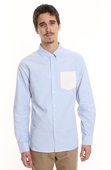 shirt contrast pocket square