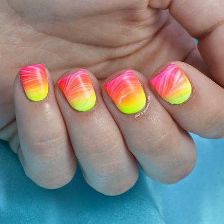 Summer Neon Gradient and Watermarble